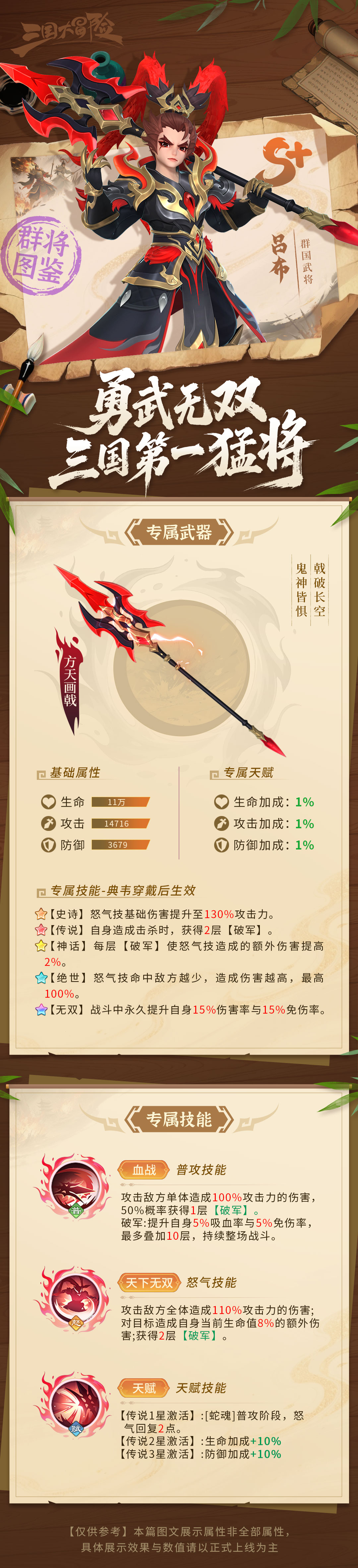 《三國大冒險》呂布：戟破長空 鬼神無雙截圖