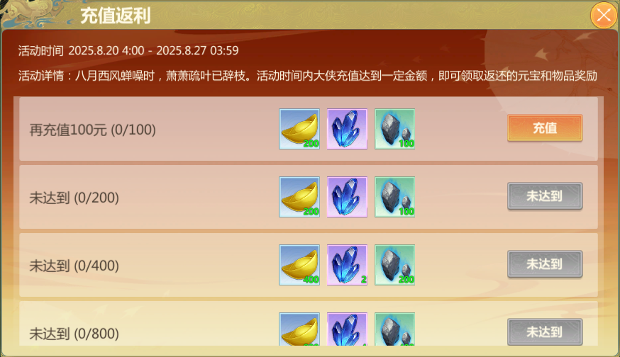 8月20日活动公告