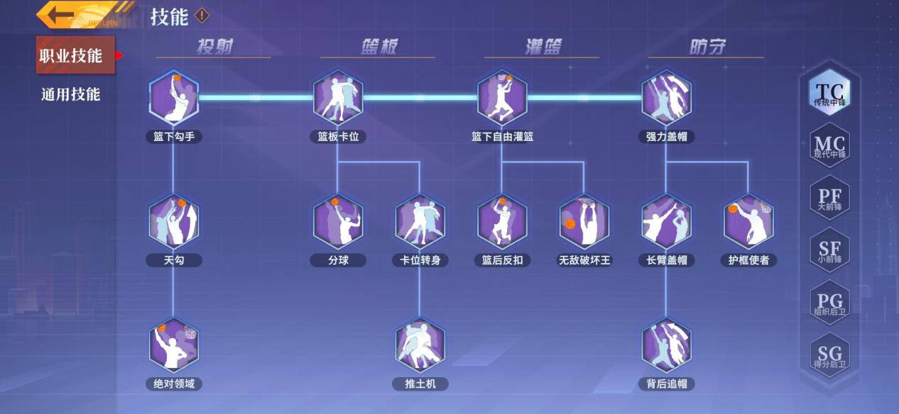 《全民大灌篮》职业技能介绍.docx