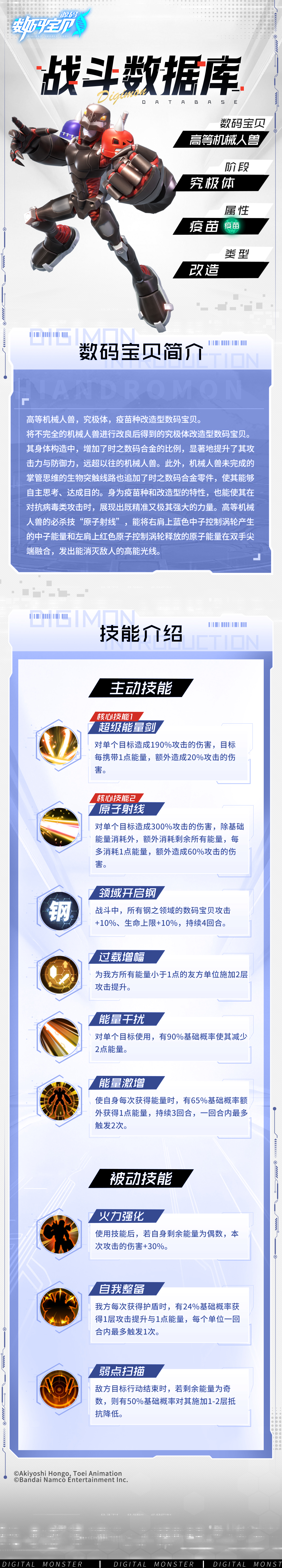 《数码宝贝:源码》战斗数据库│高等机械人兽