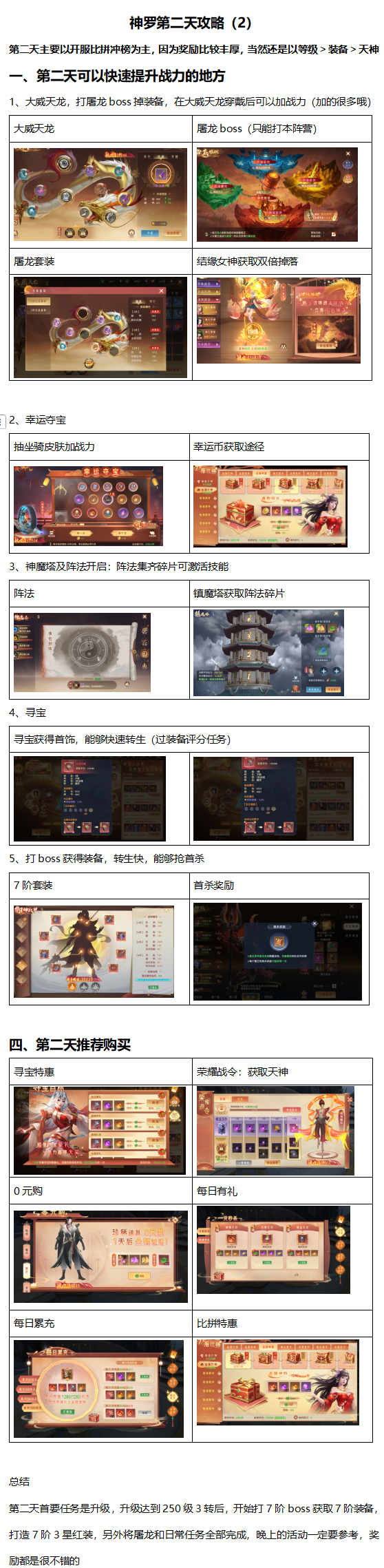 『新手攻略2』《神罗仙域》第二天怎么玩？下