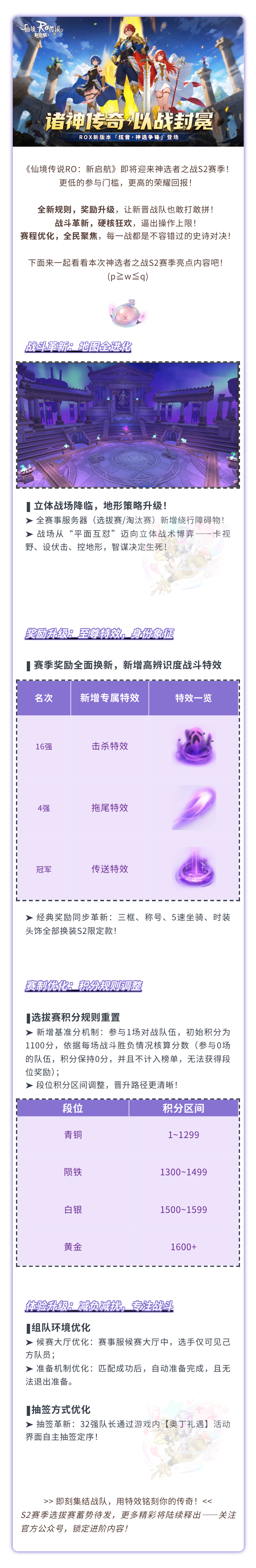 神选者之战S2赛季亮点前瞻