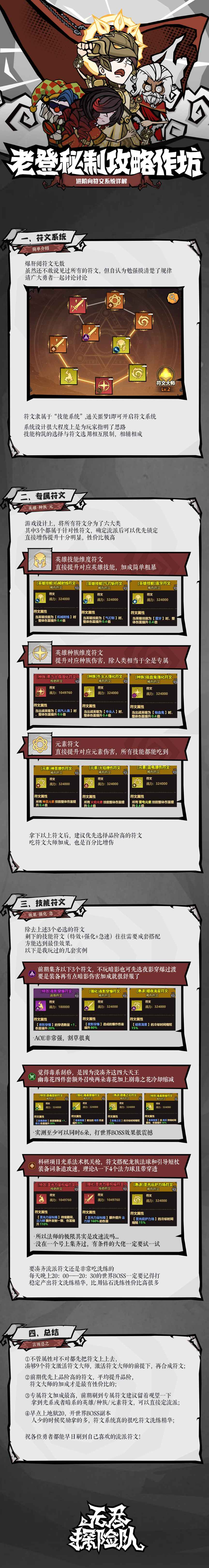 《无尽探险队》老登秘制攻略作坊——符文篇