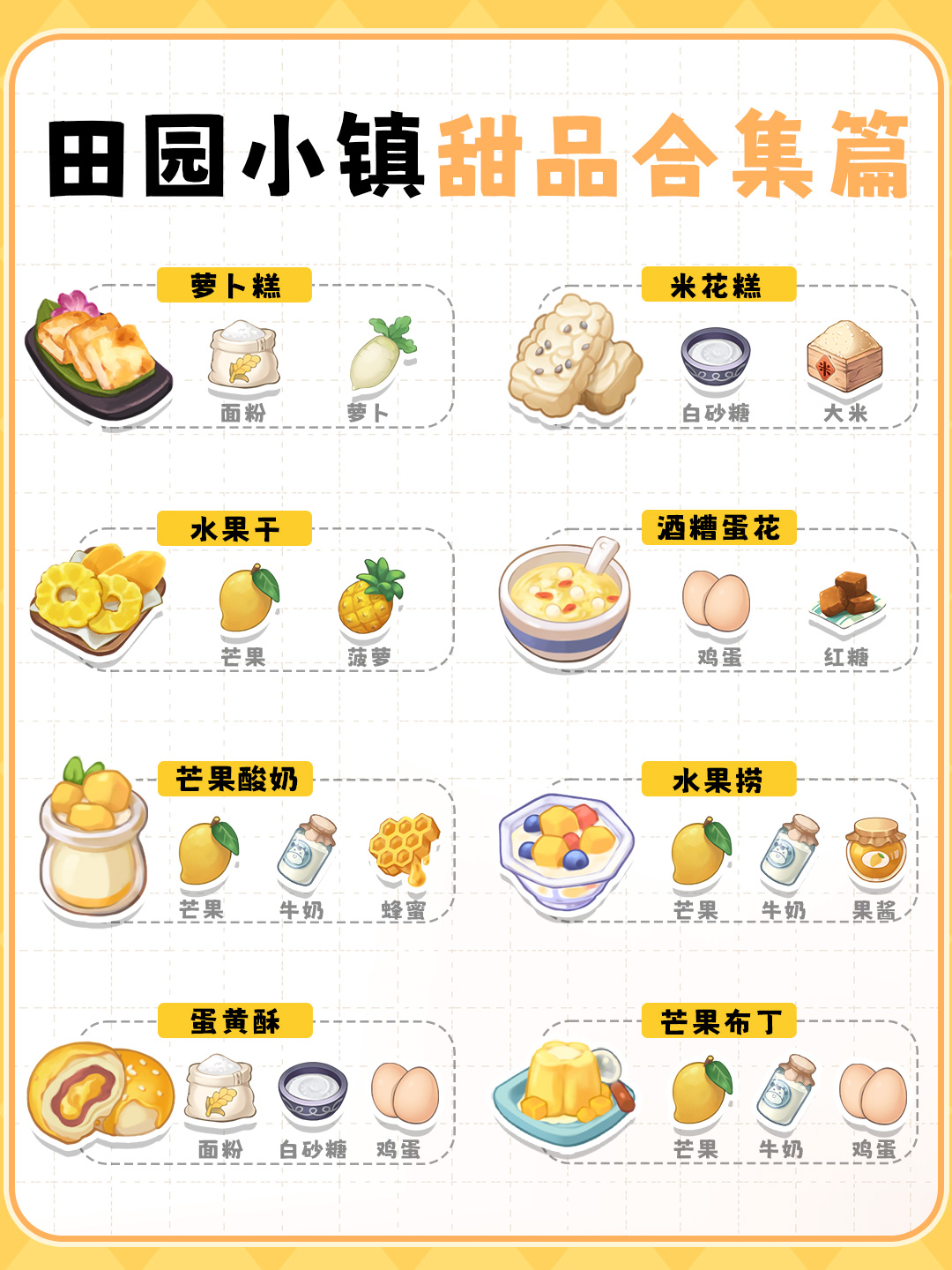 田园小镇甜品合集