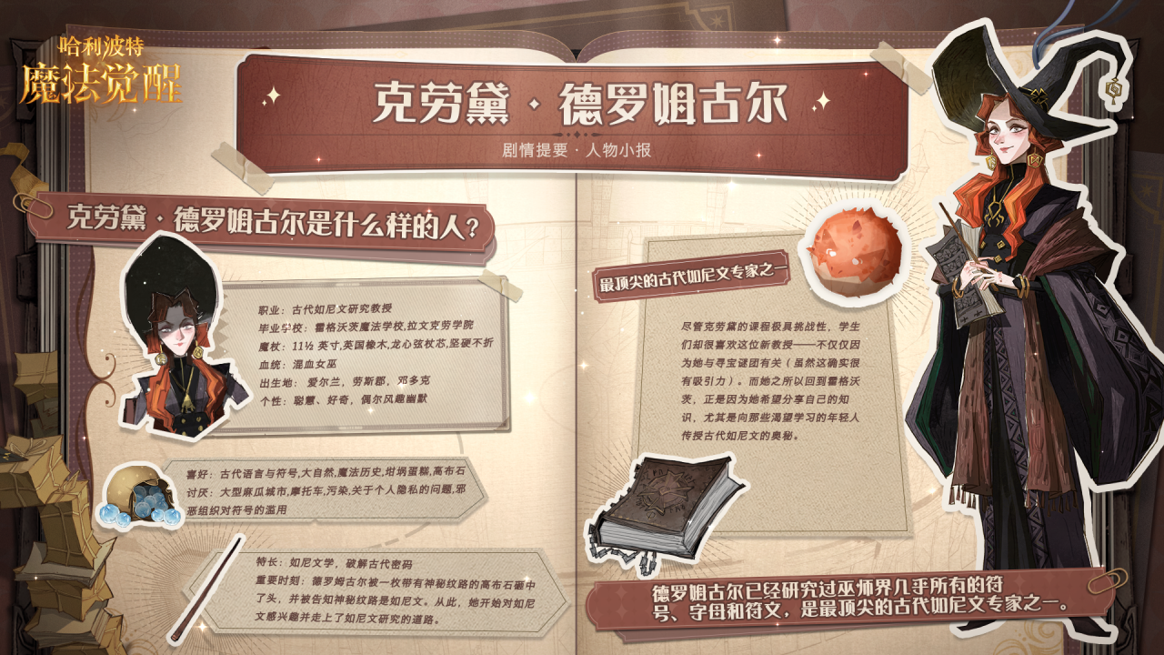 魔法速遞 | 劇情人物小報克勞黛·德羅姆古爾
