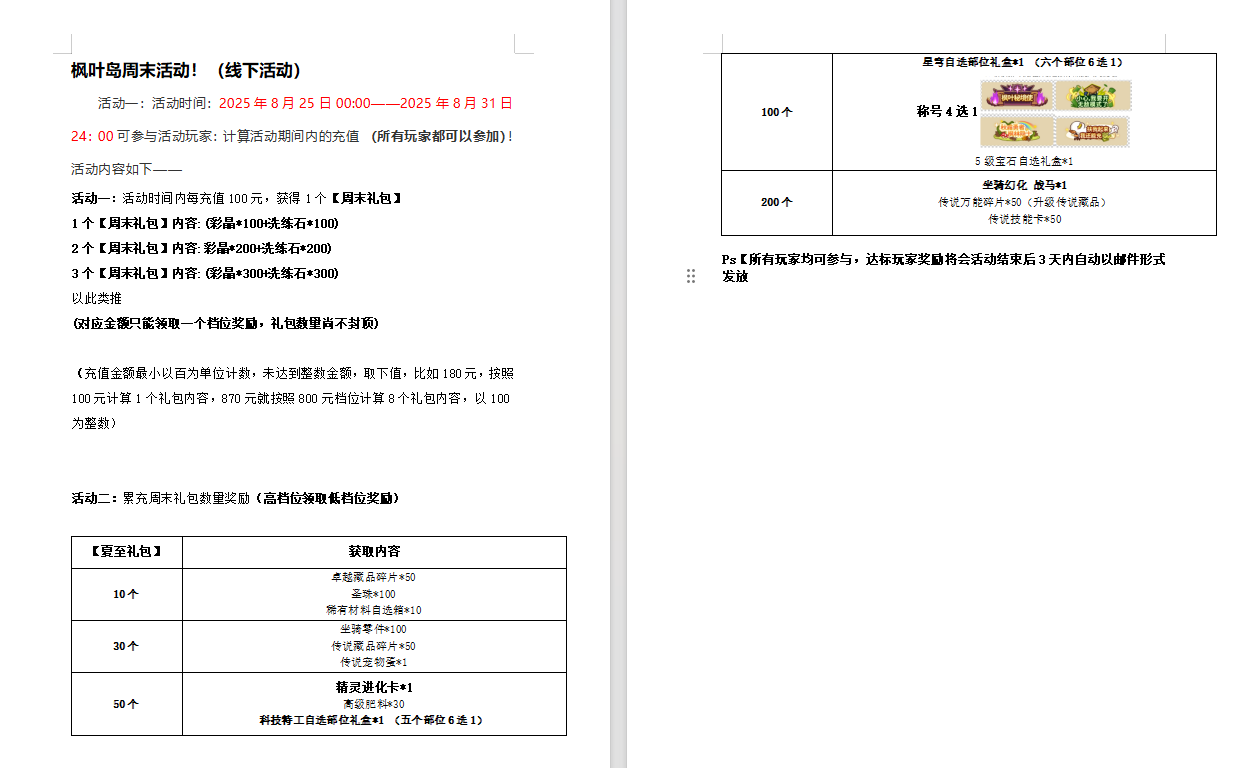 25號(hào)楓葉島線下活動(dòng)