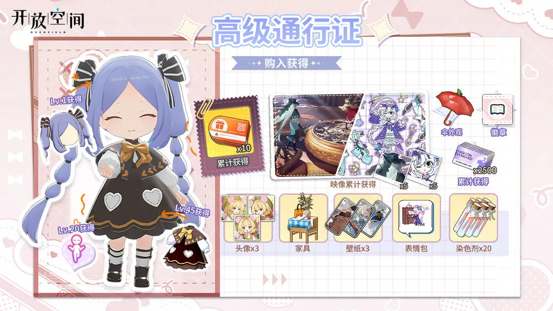十月高級通行證獎勵一覽
