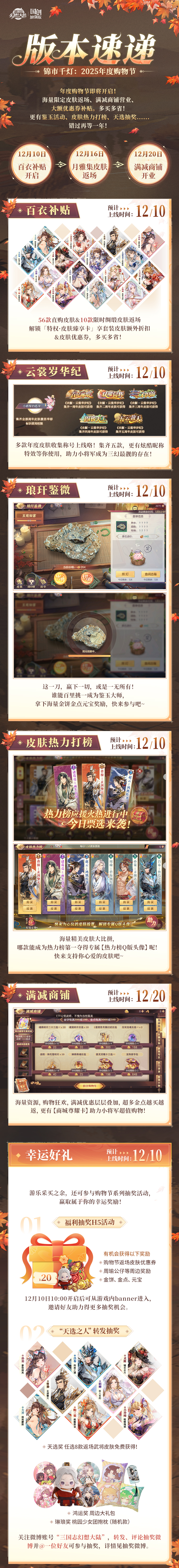 《三国志幻想大陆》2025年度购物节即将开启截图