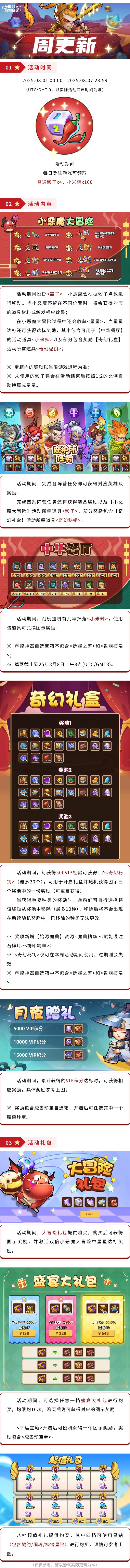 《放置奇兵》2025年07月31日更新公告
