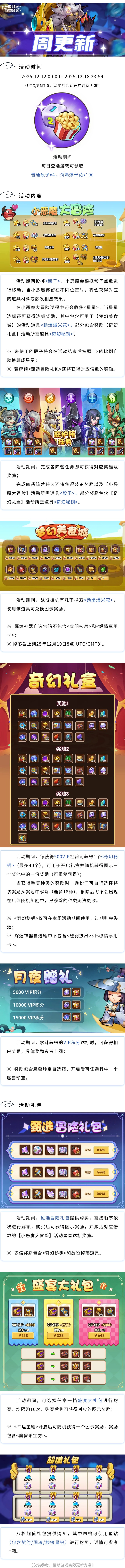 《放置奇兵》2025年12月11日更新公告