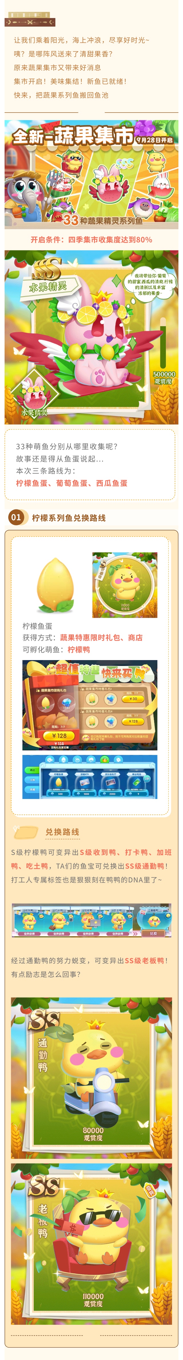 准备好了吗？蔬果集市又上新鱼啦